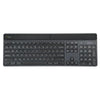 Targus EcoSmart AKB868UK tastiera Universale Bluetooth QWERTY Inglese UK Nero (Targus EcoSmart - Keyboard - sustainable energy harvesting - antimicrobial - backlit - wireless - Bluetooth 5.0 - QWERTY