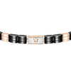 Bracciale MASERATI uomo Ceramic nero / oro rosa