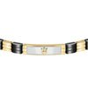 Bracciale MASERATI uomo Logo Ceramic nero / oro