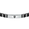 Bracciale MASERATI uomo acciaio e ceramica nera
