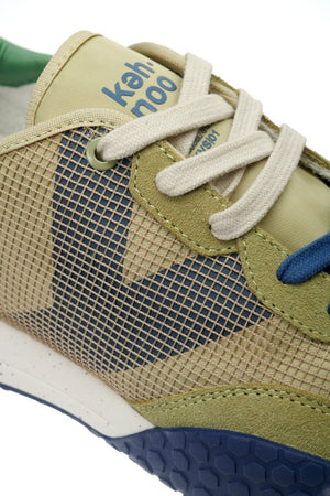 Kehnoo sneakers uomo vintage khaky avio beige KM9758