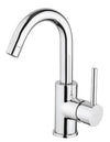 Rubinetto lavabo con bocca girevole cromo Jackie