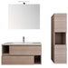 Mobile sospeso 90cm olmo, lavabo ceramico MOOD-755P