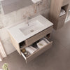 Mobile sospeso 90cm olmo, lavabo ceramico MOOD-755P