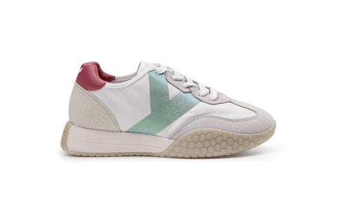 Kehnoo sneakers donna vintage white sage pink KW9312