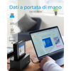ICY BOX Docking Station per 1x 2-5 e 3-5 SATA I/II/III- USB 3.2 Gen 1- nero