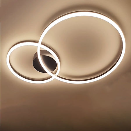 Plafoniera moderna Redo Group ORBIT 60+40 LED 5632 LM CCT dimmerabile lampada soffitto