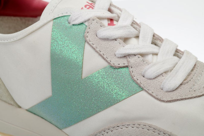 Kehnoo sneakers donna vintage white sage pink KW9312