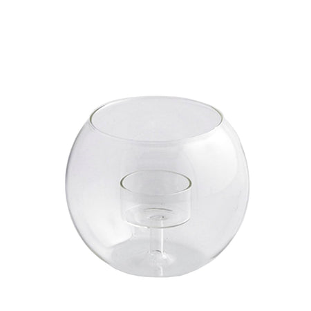 Palla portacandela  in vetro da interno ed esterno ø 13 cm