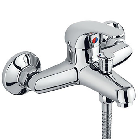 Gruppo vasca esterno da incasso con kit doccia cromato Star