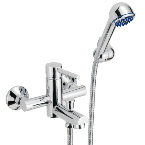 Gruppo vasca con kit doccia cromato Jackie