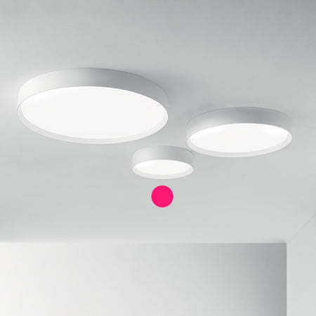 Plafoniera moderna Gea Luce AVA PP B LED alluminio metacrilato lampada soffitto