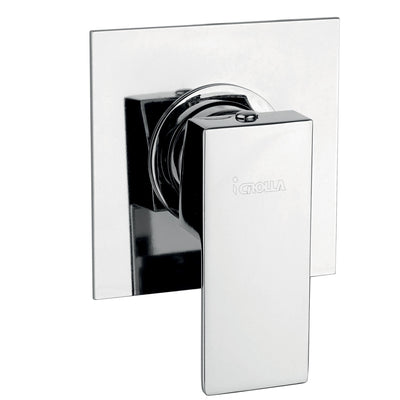 Monocomando doccia incasso cromato con piastra minimalista Manhattan