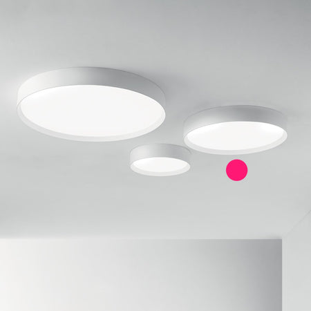 Plafoniera moderna Gea Luce AVA PM B LED alluminio metacrilato lampada soffitto