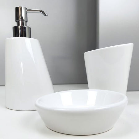 Bicchiere da appoggio in ceramica - accessori bagno