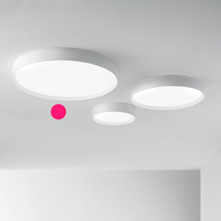 Plafoniera moderna Gea Luce AVA PG B LED alluminio metacrilato lampada soffitto
