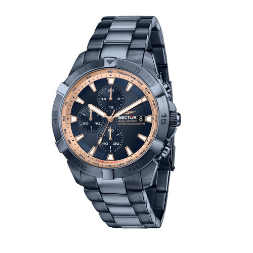 Orologio SECTOR uomo ADV 2500 cronografo acciaio blu