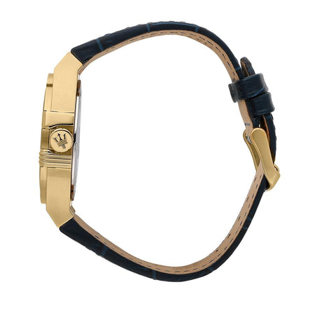 Maserati Potenza – Orologio Uomo Blu Oro Cinturino Pelle (R8851108035)