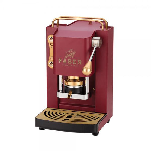 Faber Macchina Da Caffe' A Cialde Pro Mini Deluxe Cherry Red