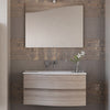 Mobile bagno sospeso 90cm legno olmo terra Mood-762