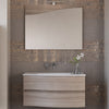Mobile bagno sospeso 90cm legno olmo terra Mood-762