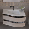 Mobile bagno sospeso 90cm legno olmo terra Mood-762