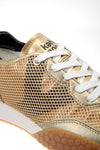 Kehnoo sneakers donna vintage gold black KW9763