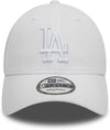 New Era Los Angeles Dodgers MLB League Essential Tonale Bianco 9Forty Berretto Regolabile