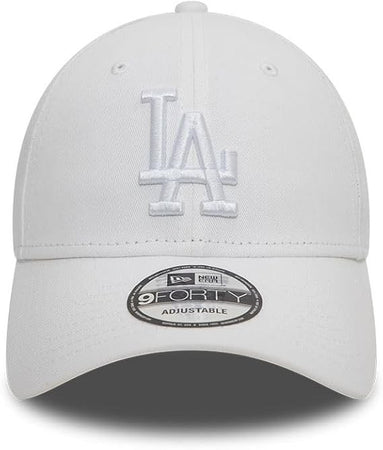 New Era Los Angeles Dodgers MLB League Essential Tonale Bianco 9Forty Berretto Regolabile
