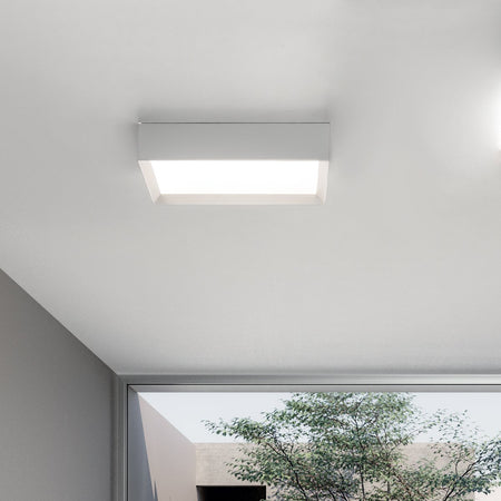 Plafoniera moderna Gea Luce AOI PP B LED alluminio metacrilato lampada soffitto