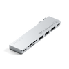 Satechi ST-HUCPHSS replicatore di porte e docking station per laptop USB 3.2 Gen 2 [3.1 Gen 2] Type-C Argento (Satechi USB-C Pro Hub Slim - Silver)