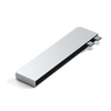 Satechi ST-HUCPHSS replicatore di porte e docking station per laptop USB 3.2 Gen 2 [3.1 Gen 2] Type-C Argento (Satechi USB-C Pro Hub Slim - Silver)