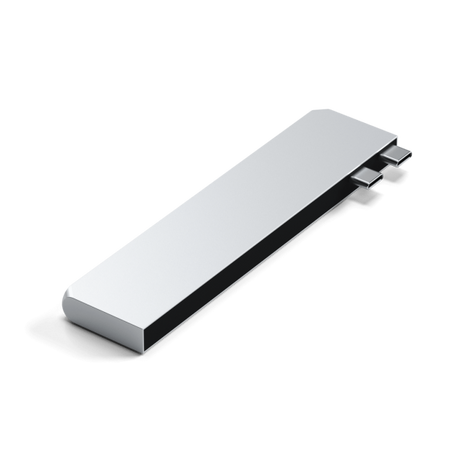 Satechi ST-HUCPHSS replicatore di porte e docking station per laptop USB 3.2 Gen 2 [3.1 Gen 2] Type-C Argento (Satechi USB-C Pro Hub Slim - Silver)