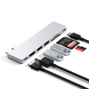 Satechi ST-HUCPHSS replicatore di porte e docking station per laptop USB 3.2 Gen 2 [3.1 Gen 2] Type-C Argento (Satechi USB-C Pro Hub Slim - Silver)