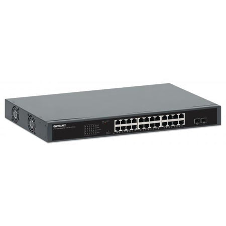 Gigabit Ethernet Switch 24-Porte PoE+ con 2 porte SFP