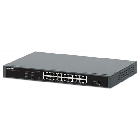 Gigabit Ethernet Switch 24-Porte PoE+ con 2 porte SFP