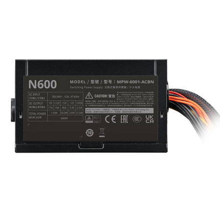 Cooler Master Alimentatore Pc 600w Elite Nex Mpw-6001-acbn-beu