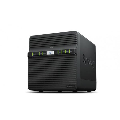 Dispositivo Storage Synology DS423 - NAS DiskStation DS423 Diskless 4 Slot (Senza Dischi Installati) - Realtek RTD1619B - Nero