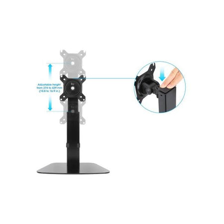 Supporto da Tavolo Stand per Monitor 15-32'' con Molla a Gas Regolabile e Base