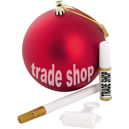 Pallina Di Natale Decorazione Natalizia Per Albero Con Kit Impronta Calco Mano