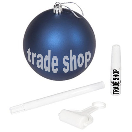 Pallina Di Natale Decorazione Natalizia Per Albero Con Kit Impronta Calco Mano