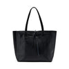 Frau borsa morbida in pelle bottolata nero B402