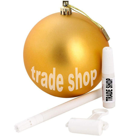 Pallina Di Natale Decorazione Natalizia Per Albero Con Kit Impronta Calco Mano