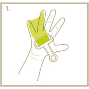 Pallina Di Natale Decorazione Natalizia Per Albero Con Kit Impronta Calco Mano