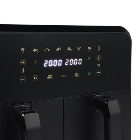 Friggitrice Ad Aria Princess 182068 Aerofryer - Doppio Cestello Capacità 8 Litri Totale - 99% Di Grassi In Meno - 2400w