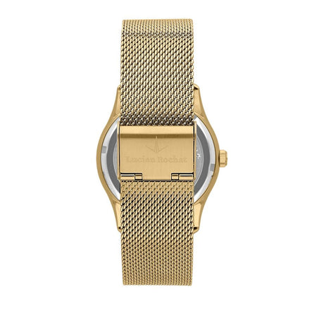 Orologio LUCIEN ROCHAT uomo Montreux acciaio dorato / bianco