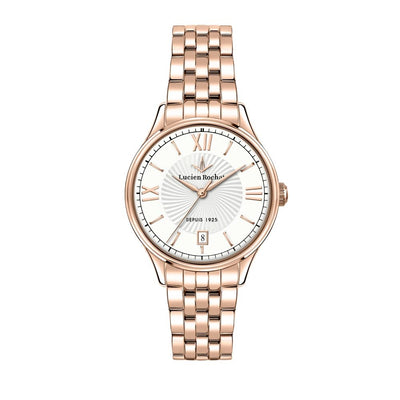 Orologio LUCIEN ROCHAT donna Charme data acciaio oro rosa