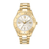 Orologio TRUSSARDI uomo T-logo datario acciaio dorato