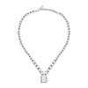 Collana MORELLATO donna Abbraccio acciaio pavé