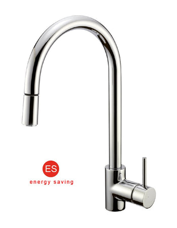 Rubinetto miscelatore da cucina con doccia estraibile cromato Fred